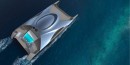 Migma catamaran is strikingly minimalist but still luxurious, hydrogen-powered