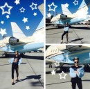 Miley Cyrus on Private Jets