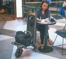 The MIMO C1 foldable e-scooter transforms into a trolley, is perfect for cargo hauling