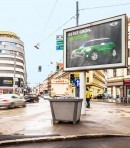 MINI scrolling billboard in Vienna