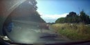 MINI Cooper driver reverse PIT maneuver and crash