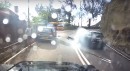 Careless MINI Driver Ignores Double Line, Smashes into BMW 1 Series in Blind Corner