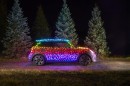 MINI Electric wrapped in smart LED lights