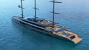SY Juno hybrid sailing yacht concept