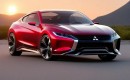 Mitsubishi Eclipse Coupe CGI revival by automotive.diffusion