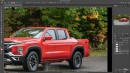 Mitsubishi L200/Triton Gets Imagined With Nissan Frontier DNA by theottle