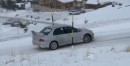 Evo drifting on snow