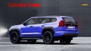 2025 Mitsubishi Pajero Sport rendering by Carbizzy