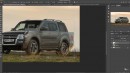 Mitsubishi Pajero Pickup Truck rendering by theottle