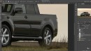 Mitsubishi Pajero Pickup Truck rendering by theottle