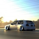 Mk3 VW Golf GTI With E30 Front Swap Is Logical Blasphemy