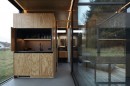The MM01 cabin is inspired by container homes, can be moved to another location