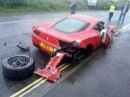 Mobile Car Cleaner Crashes Ferrari 458 Italia