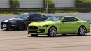Modded 2020 Ford Mustang Shelby GT500 Races Supercharged Shelby GT350