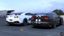 Ford Mustang Shelby GT500 vs R36 Nissan GT-R Nismo CGI by Evrim Ozgun