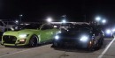 Modded 2020 Mustang Shelby GT500 Drag Races Corvette ZR1 Convertible