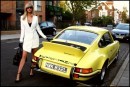 Model Harriadnie Beau Drives a 1973 Porsche Carrera in New TV Series