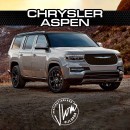 Modernized Chrysler Aspen based on Jeep Grand Wagoneer rendering by jlord8