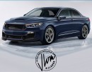 Modern Ford Fairlane two-door Taurus SHO rendering by jlord8