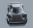 Modern Lancia Stratos rendering