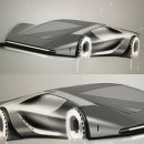 Modern Lancia Stratos Zero rendering