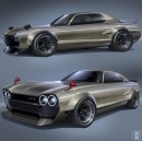 Modern Nissan GT-R Hakosuka (rendering)
