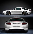 Modern Porsche 918 Rendering Looks Like the Perfect AMG GT Rival