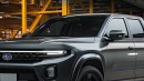 2025 Subaru Baja Hybrid rendering by Q Cars