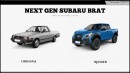 Modern Subaru BRAT rendering by Digimods DESIGN