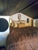 Trailer house loft bedroom