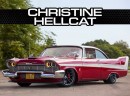 Remastered 1958 Plymouth Fury "Christine" gets modern SRT Hellcat cues in rendering by jlord8 on Instagram