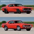 Modernized 1969 Chevrolet Camaro rendering