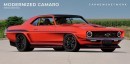 Modernized 1969 Chevrolet Camaro rendering