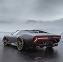 Lamborghini Miura "Carbonio" rendering by Anderson Tomazoni