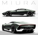 Lamborghini Miura rendering by The MT