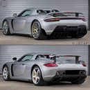 Modernized Porsche Carrera GT rendering