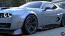 Dodge Challenger SRT Hellcat rendering by Evrim Ozgun