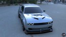 Dodge Challenger SRT Hellcat rendering by Evrim Ozgun