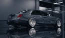 Monochromatic Rolls-Royce Ghost bagged VIP Modular rendering by musartwork