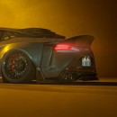 Slammed Widebody Lexus LC 500 luxury racer rendering by jota_automotive