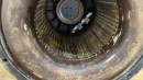 This is the stator of a remanufactured large drive unit after the seal fails