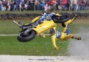 Alex Barros, the last Brazilian MotoGP rider, crashing at Phillip Island in 2005