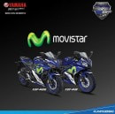 Yamaha R25 and R15 MotoGP special edition in Movistar livery