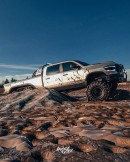2021 Ram TRX plays in the mud dressed as 1997 Dodge T-Rex 6x6 in rendering by adry53customs on Instagram