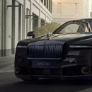 Rolls-Royce Spectre EV murdered out wheel covers rendering by andras.s.veres