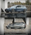 $25,000 Tesla hatchback rendering by Sugar Design