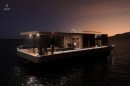 The MX.4 Houseboat is an all-electric, super-fancy houseboat you can call home (if you're rich)