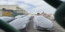 Hypercars sitting at the Los Angeles International Airport