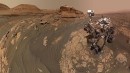 NASA Curiosity rover takes selfie in front of Mont Mercou on Mars