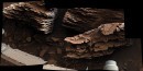 NASA’s Curiosity rover snaps stunning images of layered, flaky rocks on Mars